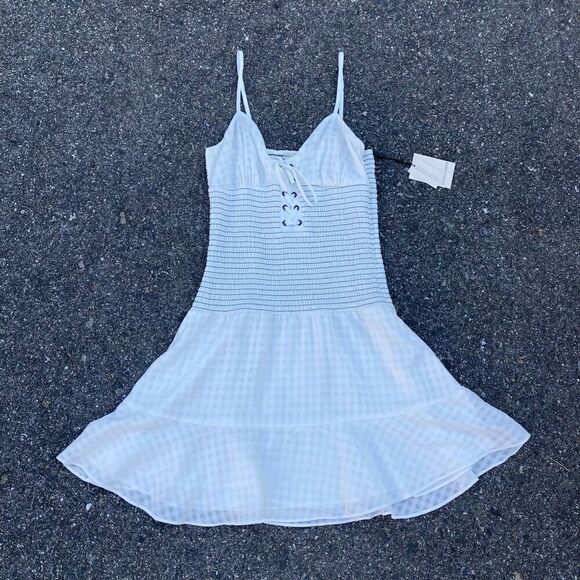 The East Order x Revolve Chance Smocked Fit and Flare Mini Dress Women’s X-Small - Picture 6 of 15